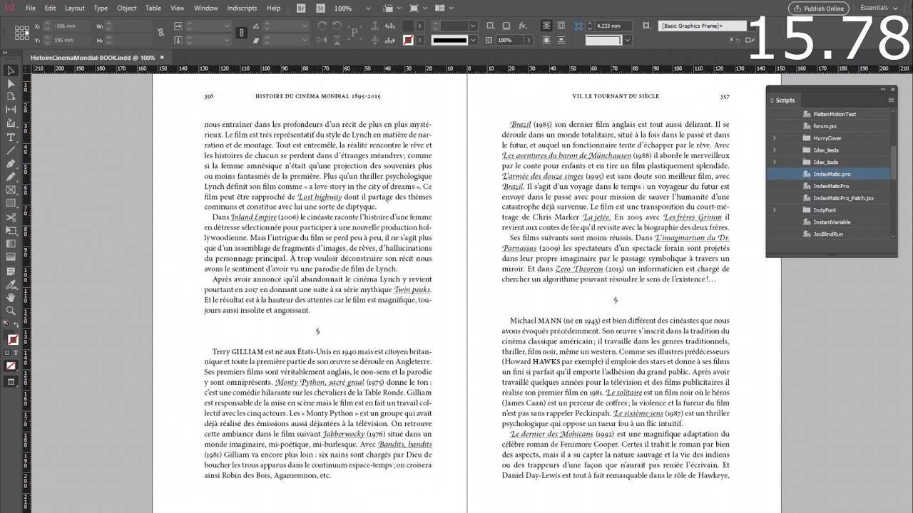 Speed test: IndexMatic for InDesign