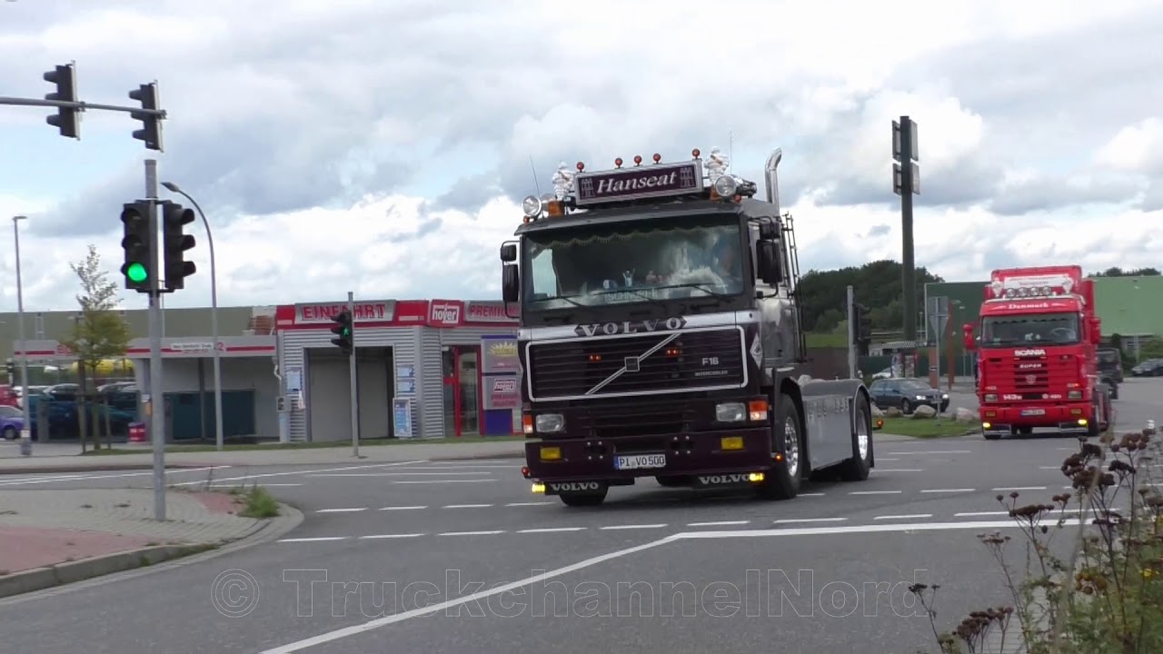 VOLVO F16 + 2x SCANIA 143M V8 420 - Loud Sound [HD]