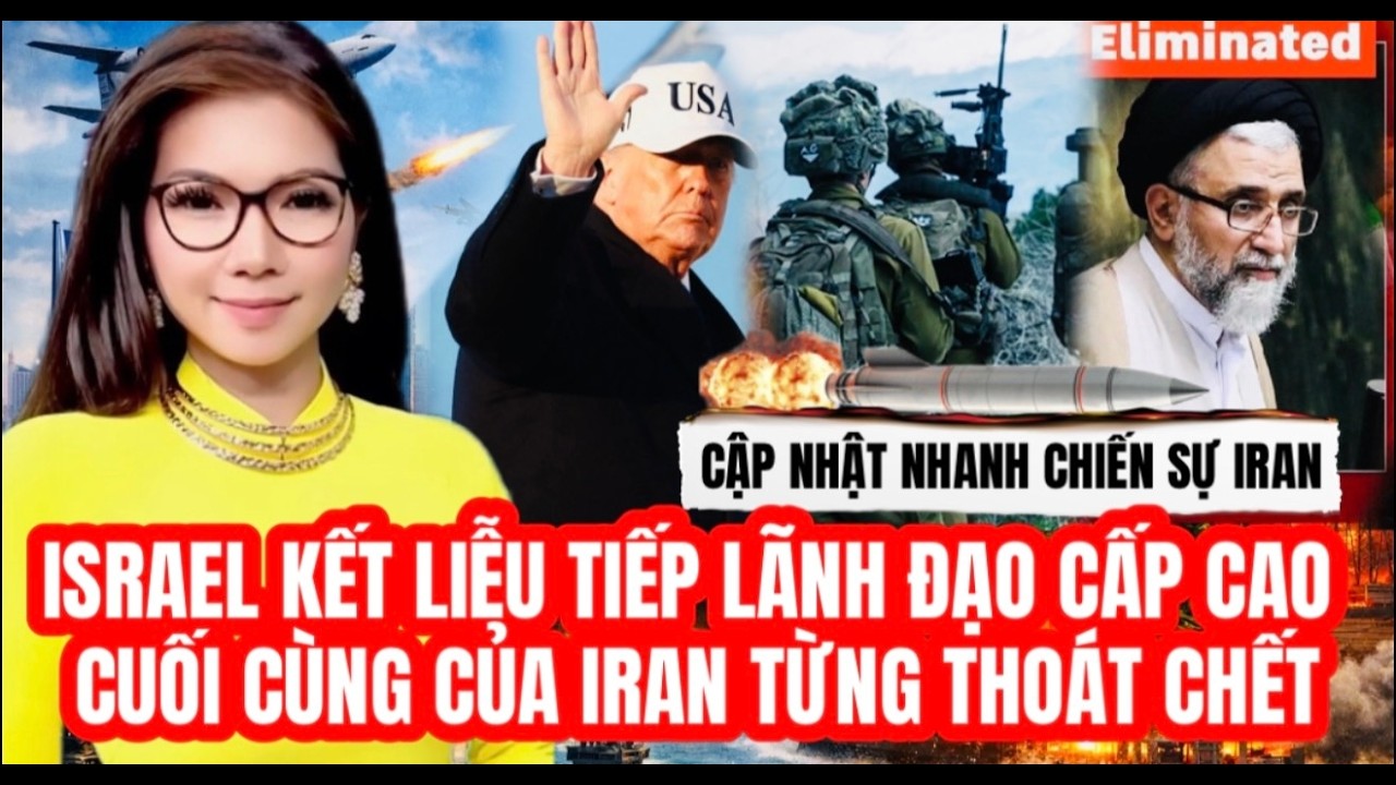 Chiến Sự IRAN 19/3 - Israel kết liễu tiếp lãnh đạo cấp cao cuối cùng của Iran từng thoát chết.