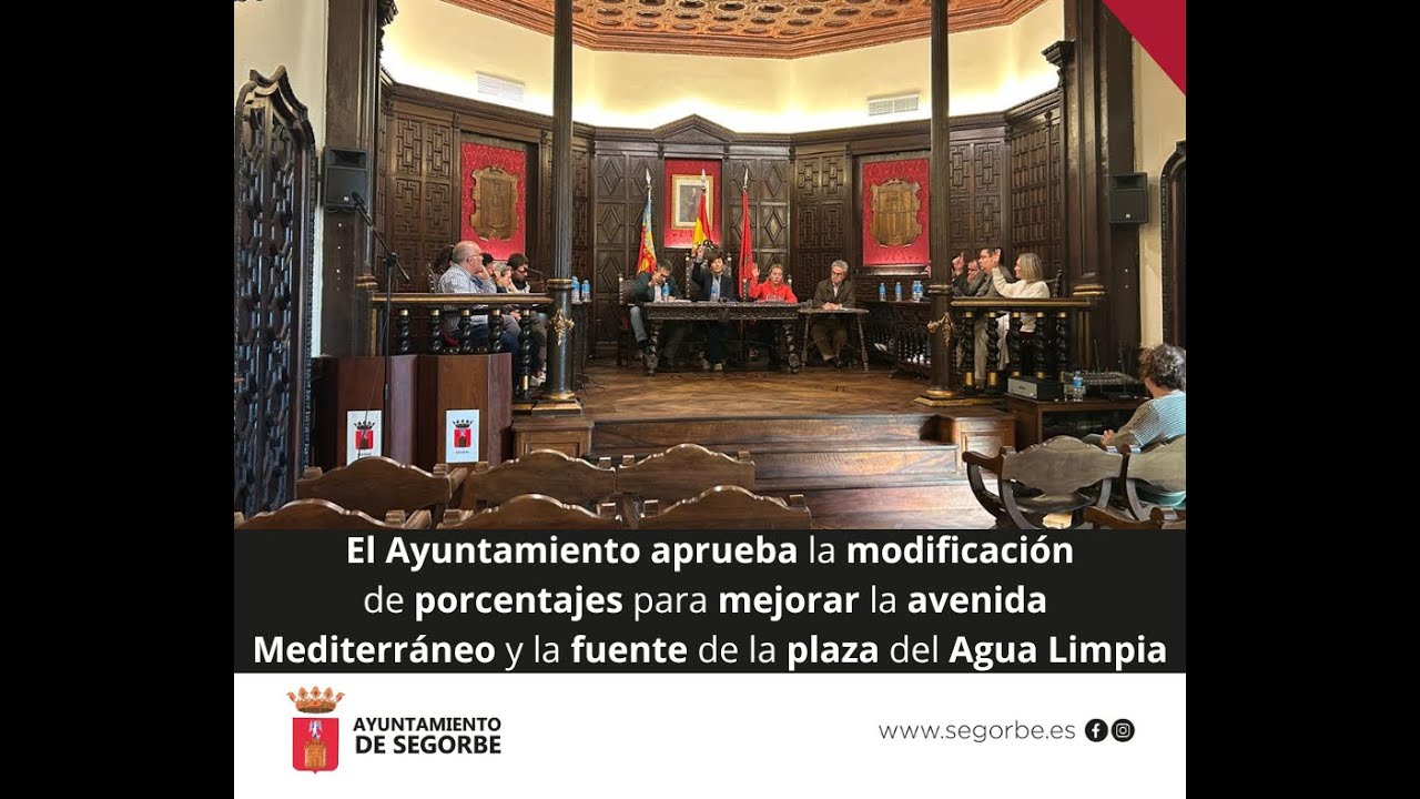 Pleno extraordinario del Ayuntamiento de Segorbe (18/11/2025)