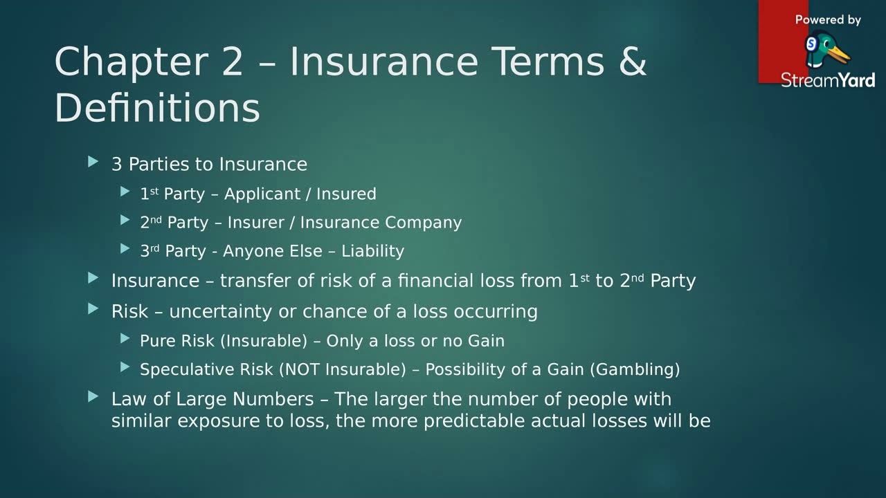 P&C Intro to Insurance Terms | Insurance Training Academy