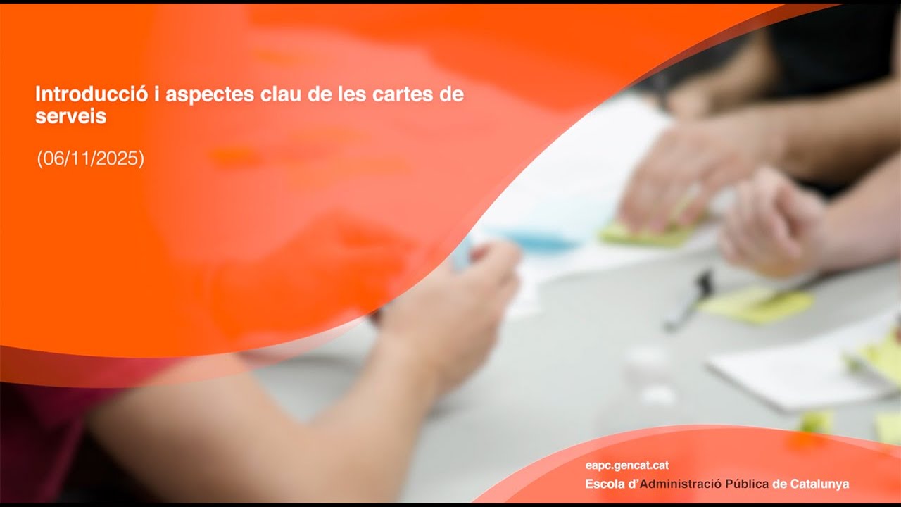Introducció i aspectes clau de les cartes de serveis (06/11/2025)