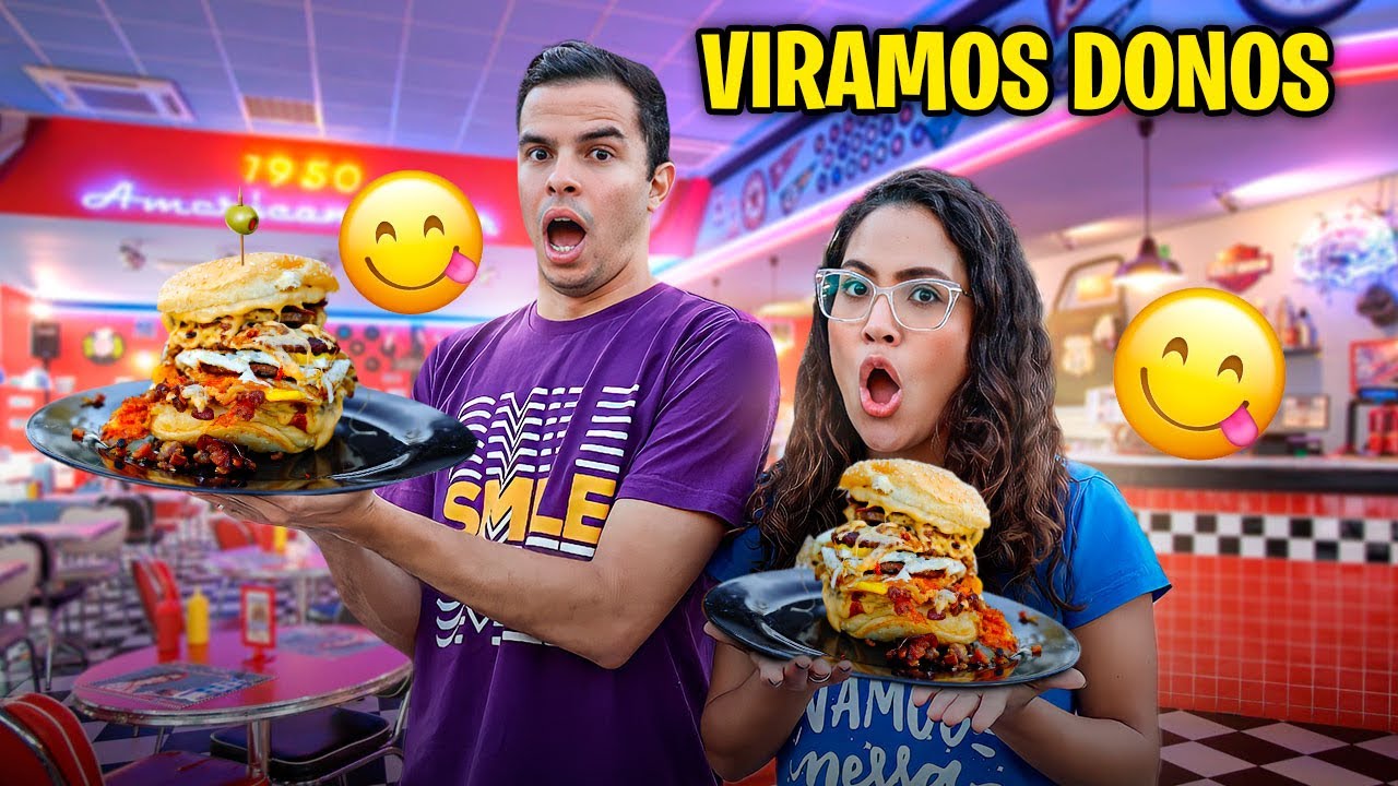 VIRAMOS DONOS DE UMA HAMBURGUERIA! - 5 ESTRELAS!