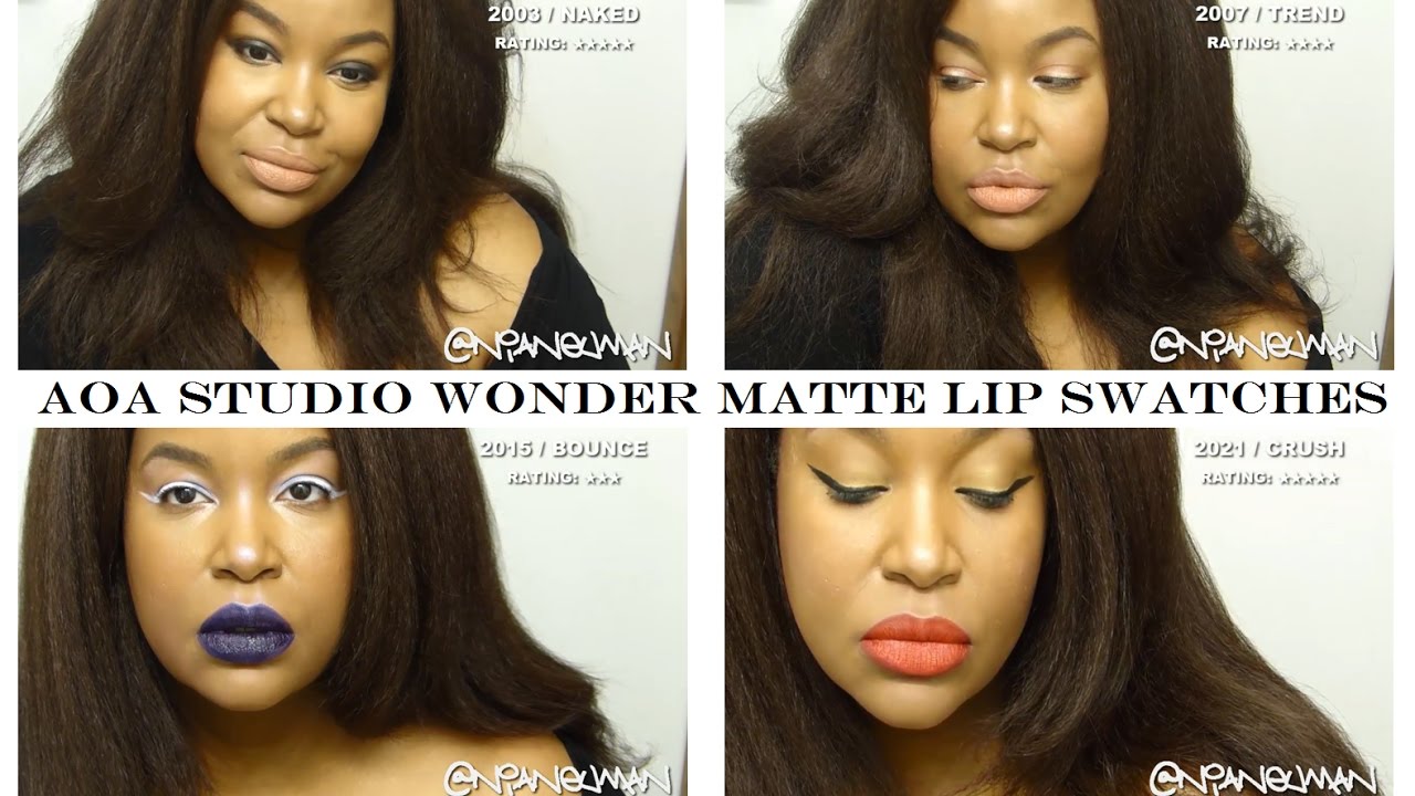 ShopMissA Saturday #9| Swatching and styling $1 AOA Studio Wonder Matte Lipsticks from Shop Miss A!
