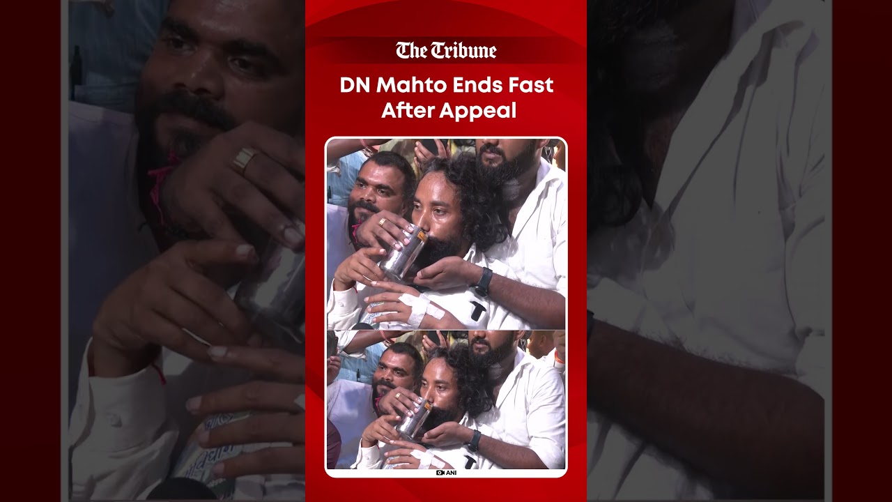 DN Mahto Drinks Water After Seeking Sonam Wangchuk&rsquo;s Full Support in Jharkhand Student Protest