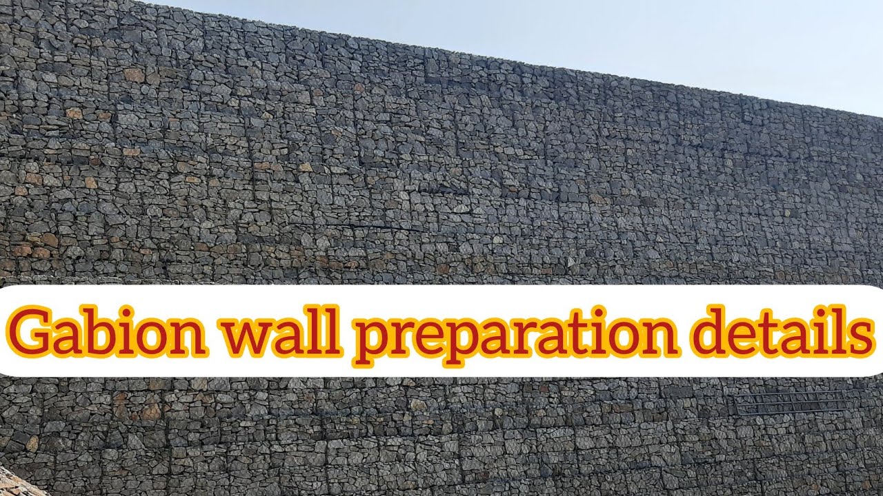 gabion wall preparation details + Paramesh details