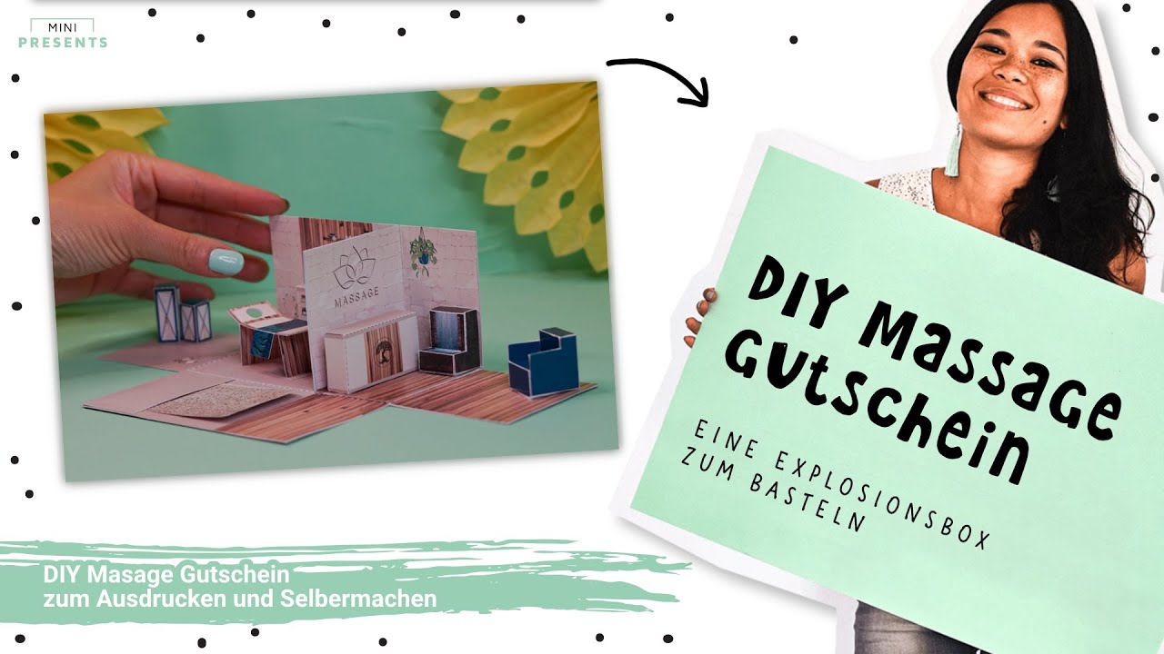 Massage Gutschein basteln | ❗️ Richtiges Video in der Videobeschreibung ❗️