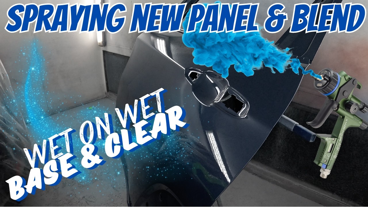 Paint Spraying a New Panel, Reminiscing, some Waffle and a bit of Moaning