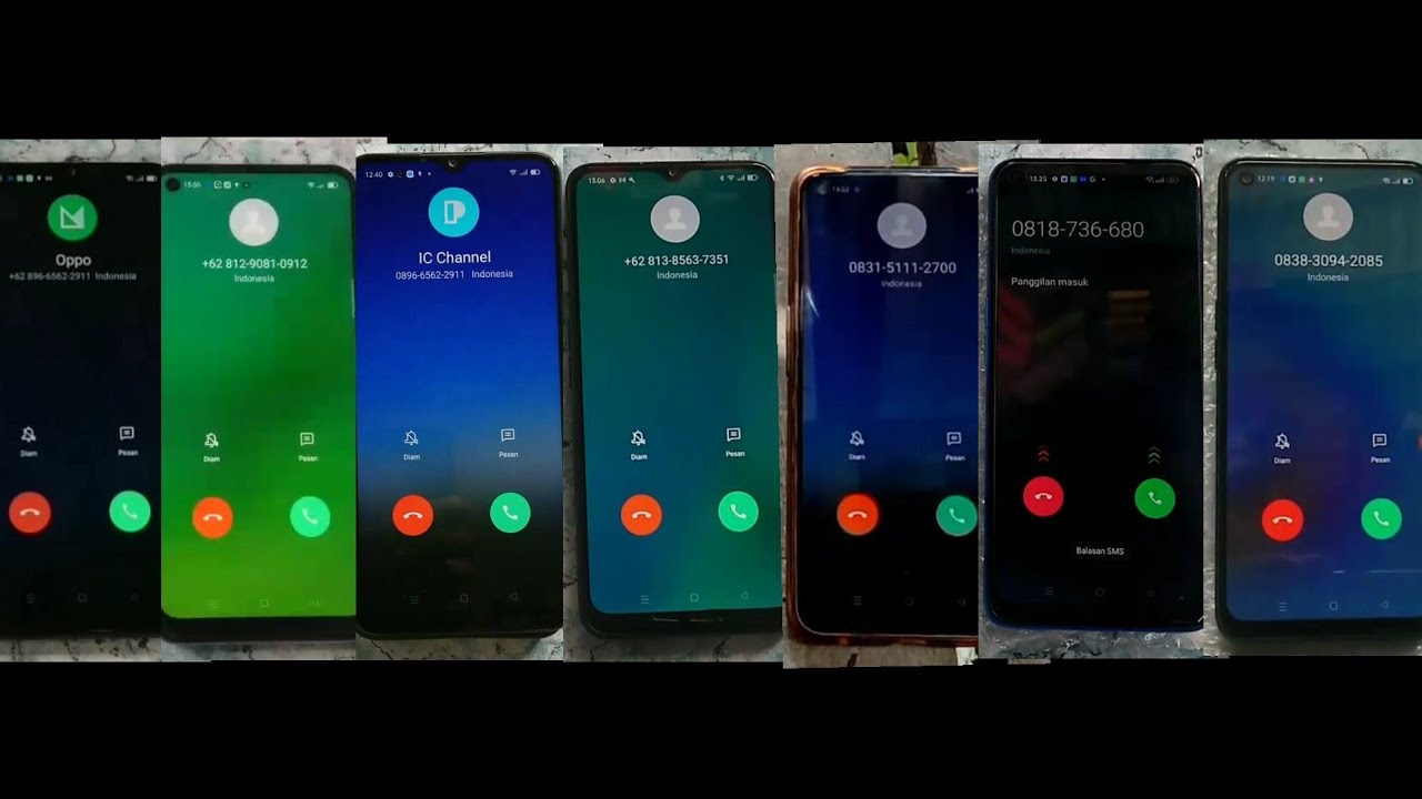 ALL MY OPPO phone incoming calls