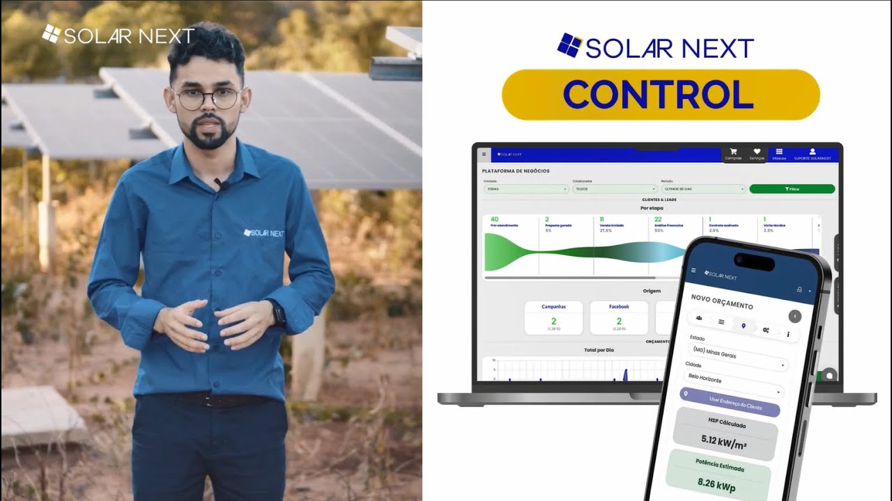 Solar Next Control: Plataforma de Gestão Solar Completa