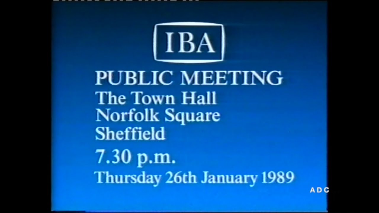 Yorkshire TV adverts, IBA, trailer & link announcer Redvers Kyle 22nd January 1989 3 of 4