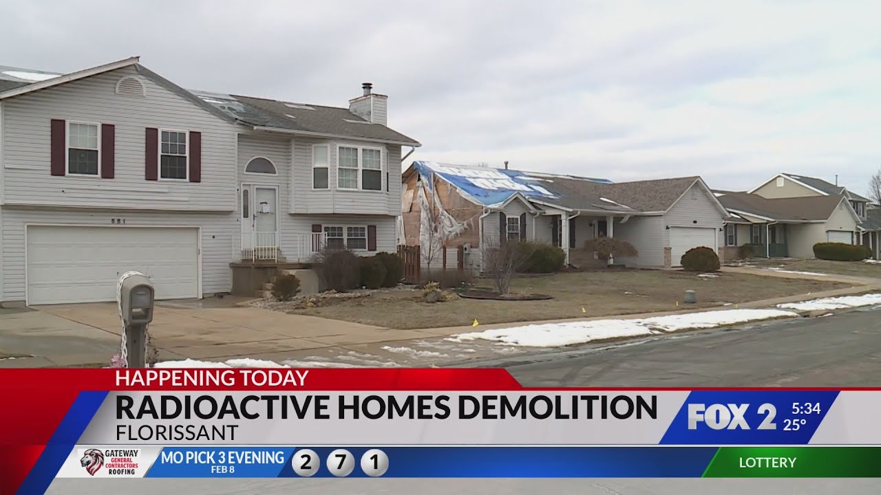 Demolition set for homes contaminated by radioactive waste in Florissant