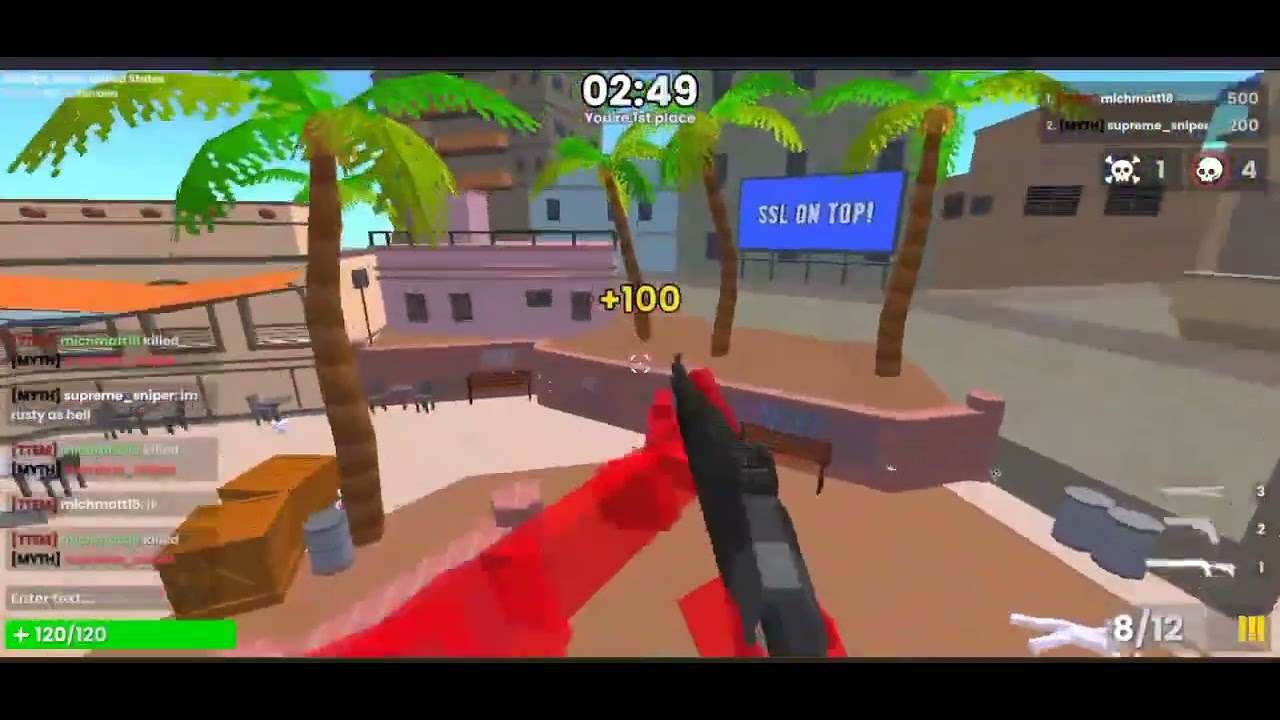 Old 1v1 with supreme sniper