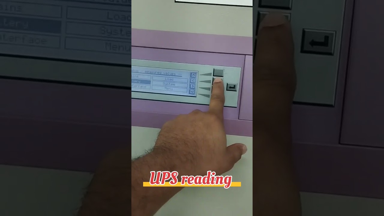 UPS reading #viralvideo #shortsvideo #kktechnicaldubai #electrical #uae #clintinterview 🛠️💥