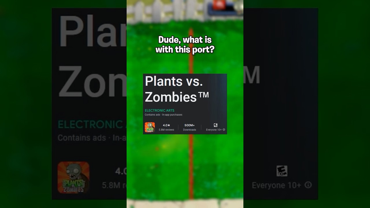 PVZ1 On Mobile Got Worse... AGAIN.