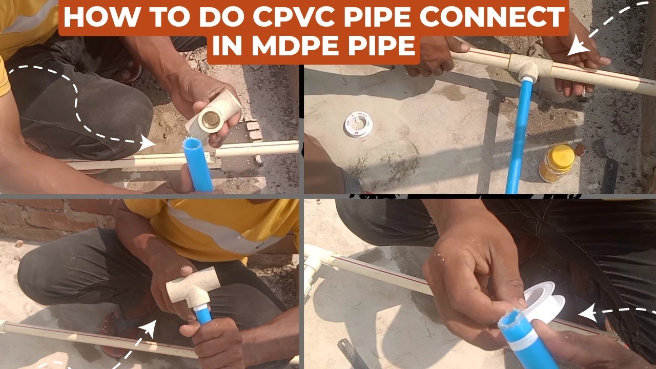 cpvc पाईप मे mdpe पाईप को कैसे जोड़े!| How to do cpvc pipe connect in mdpe pipe! ||#cpvcpipefitting