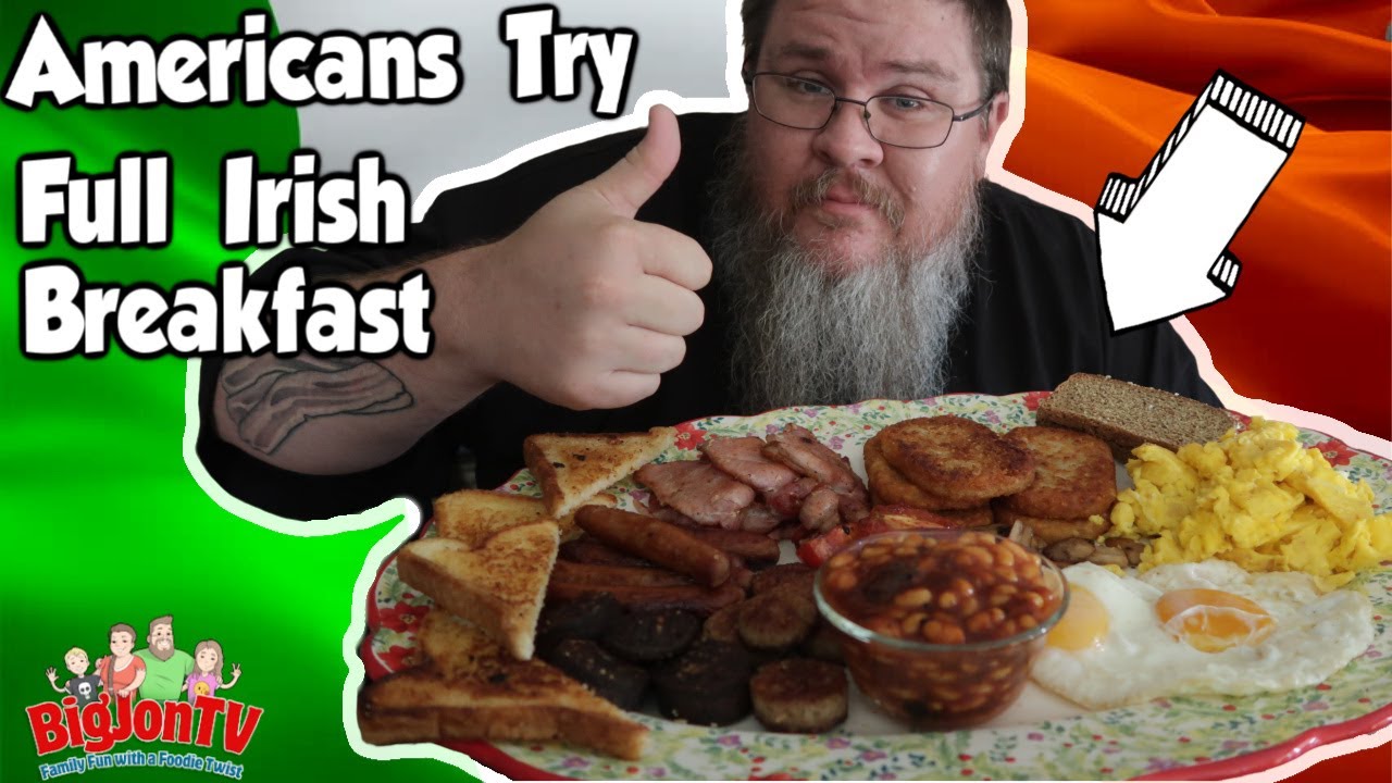 Americans Try a Full Irish Breakfast || Foreign Food Friday