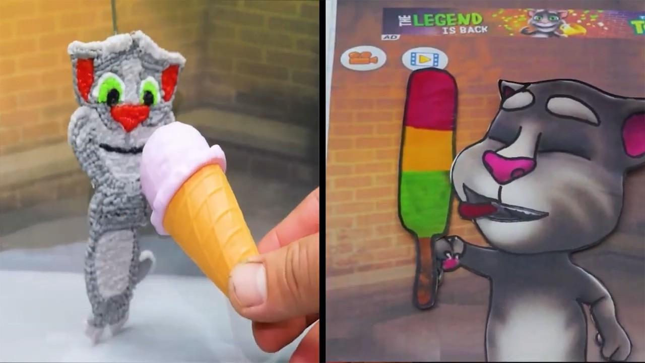 Compilation DIY Paper Cool Book. My Talking Angela 2 Lite#mytalkingtom
