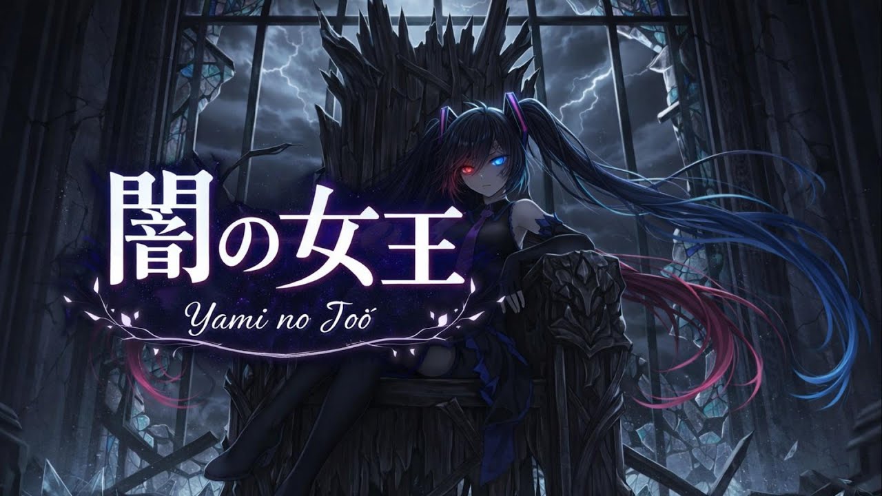 『闇の女王 / Yami no Joō   | Original J-Pop / Dark-Pop Fusion | Lyrics Video (Romaji & English) 』