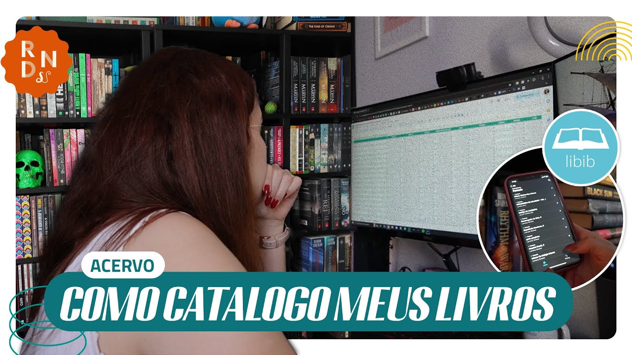 COMO CATALOGO MEUS LIVROS (+ DE 1.000)