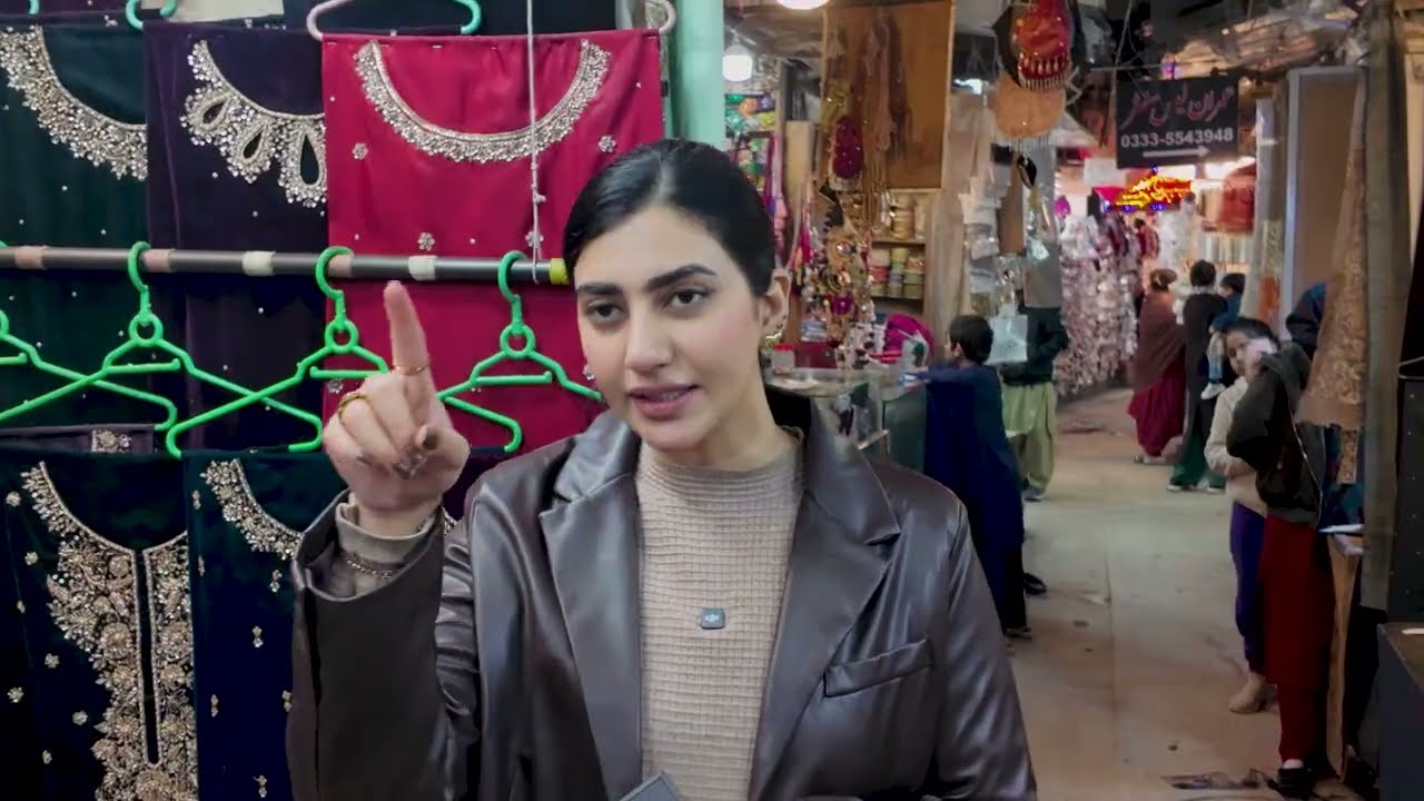 Turning Men's Shawl into an Open Style Cape to wear over Coord Sets | Commercial Market Rawalpindi