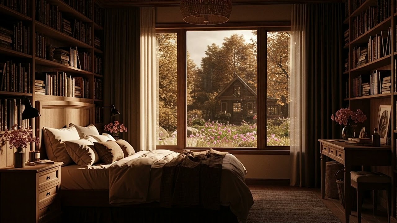 Rainy Garden Piano 🌧️🎹🌸 | Soft Relax Music for Sleep & Study