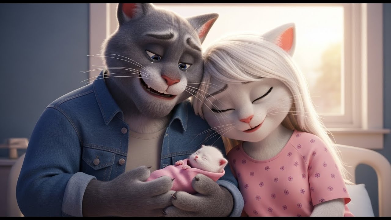 She Was Having a Baby... And They Were TRAPPED in Traffic! 😱😭 | Emotional AI Cat Story