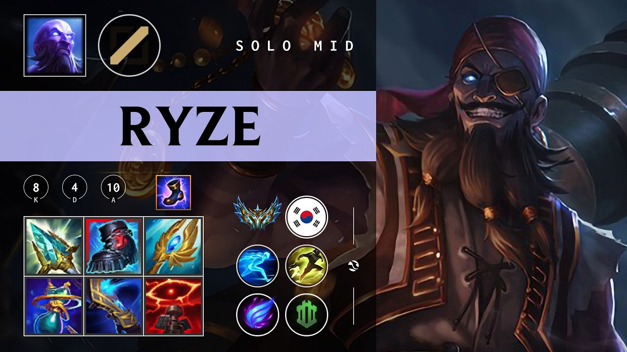 Ryze Mid vs Ahri - KR Challenger Patch 26.04