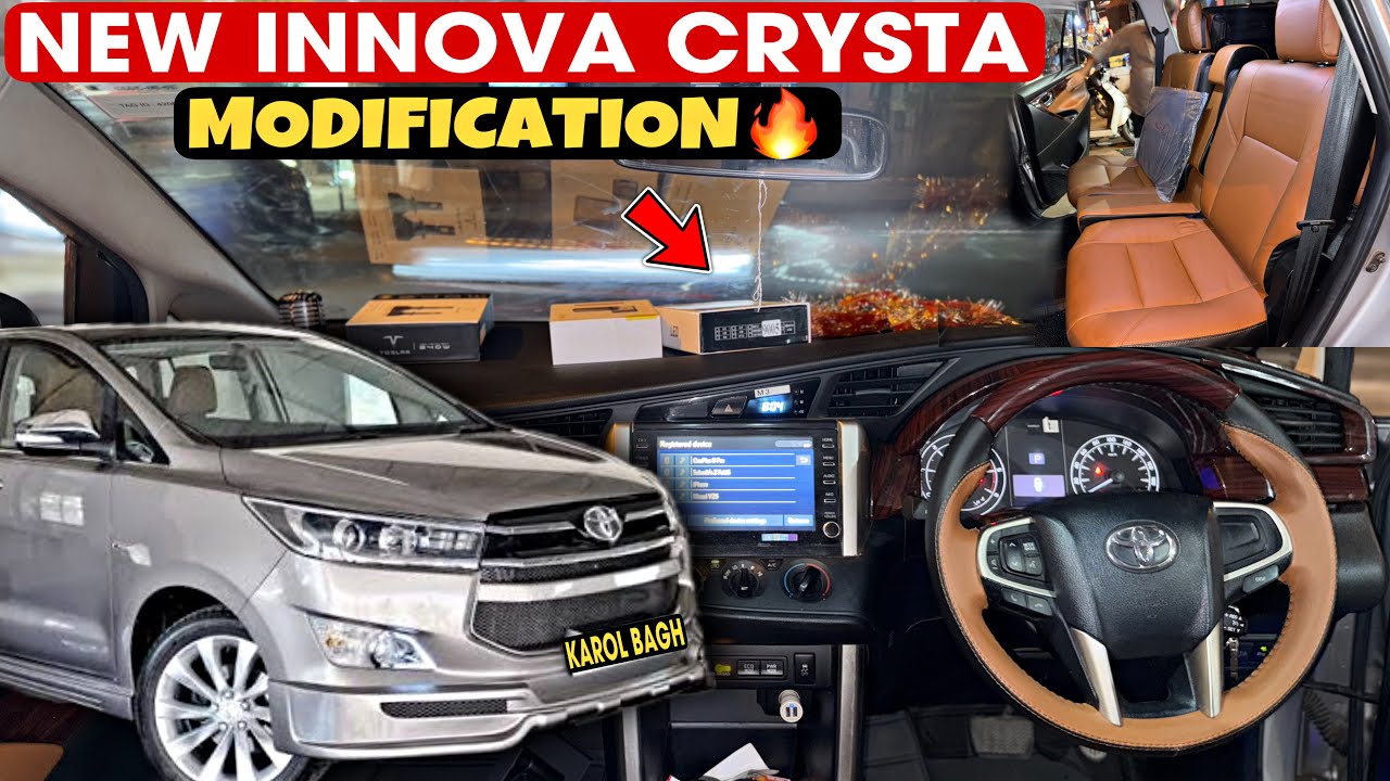 Innova Crysta Modification🔥| Crysta Modified Karol Bagh😱