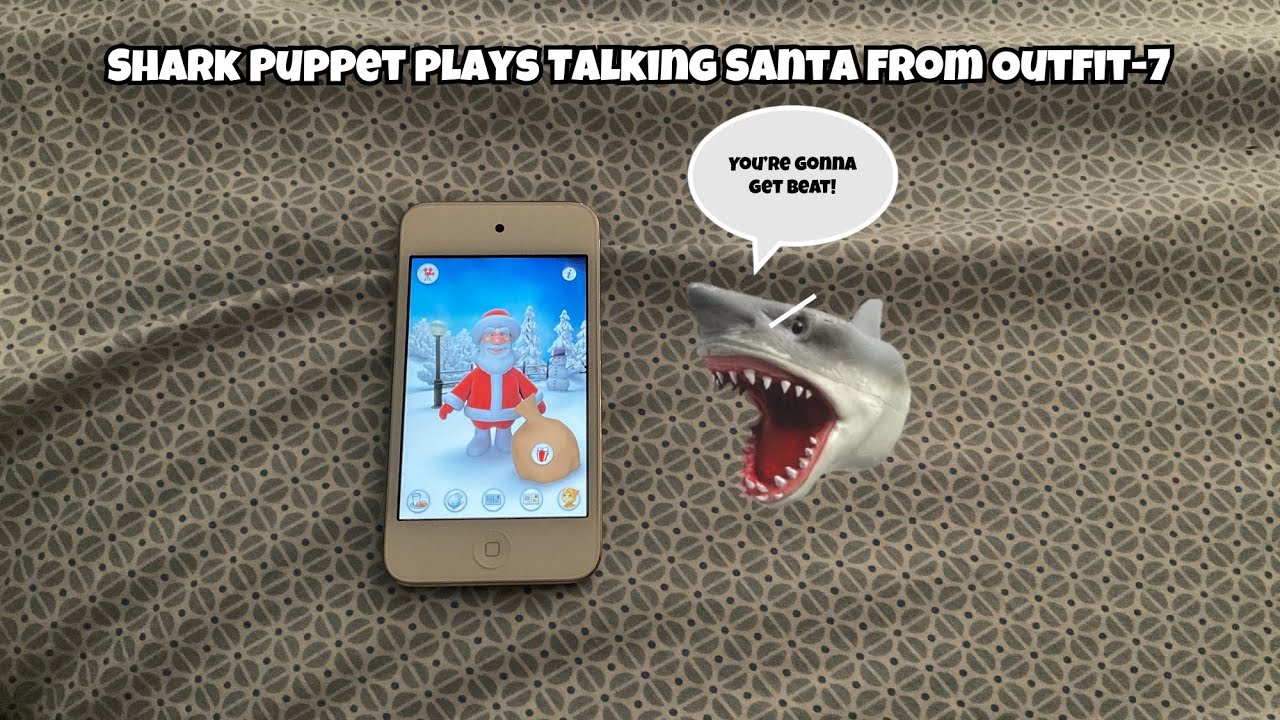 SB Movie: Shark Puppet играет Говорящего Санту из Outfit-7!