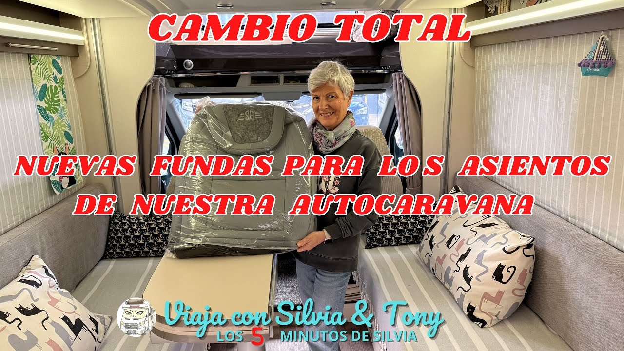 CAMBIO TOTAL. NUEVAS FUNDAS PARA LOS ASIENTOS DE NUESTRA AUTOCARAVANA.