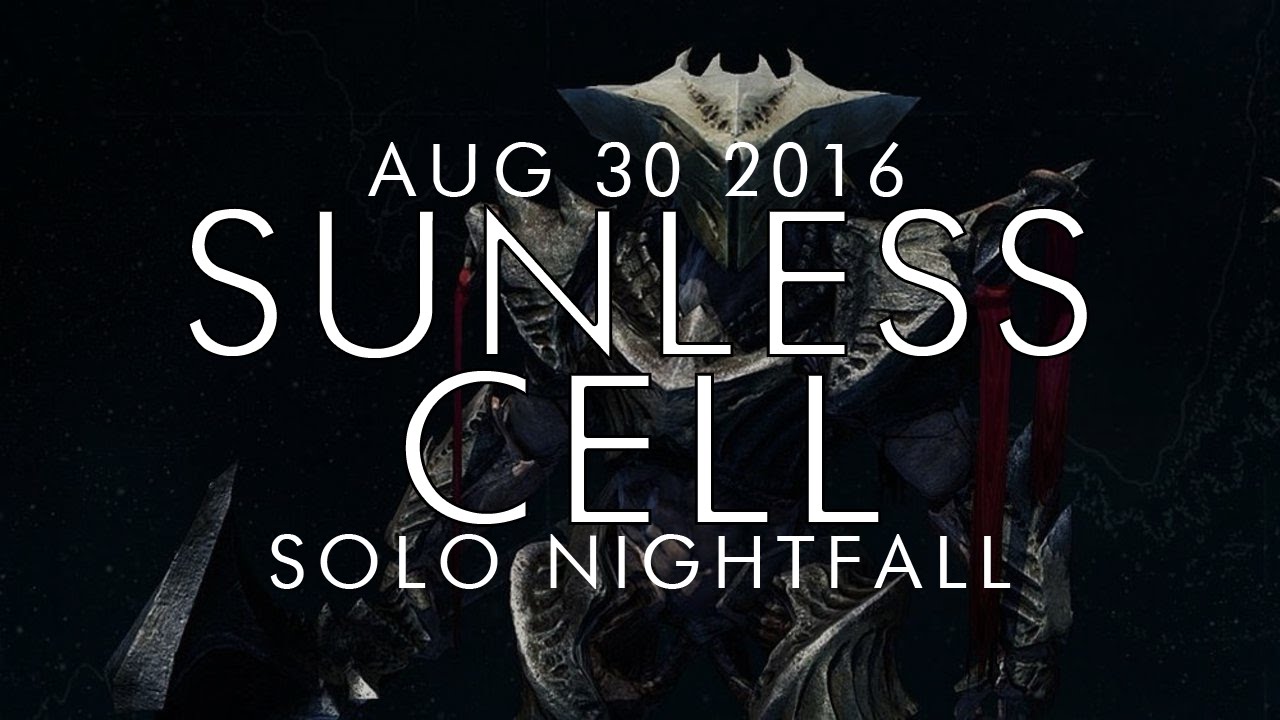 Destiny -  Solo Alak-Hul / The Sunless Cell Nightfall - August 30, 2016 - Weekly Nightfall Solo