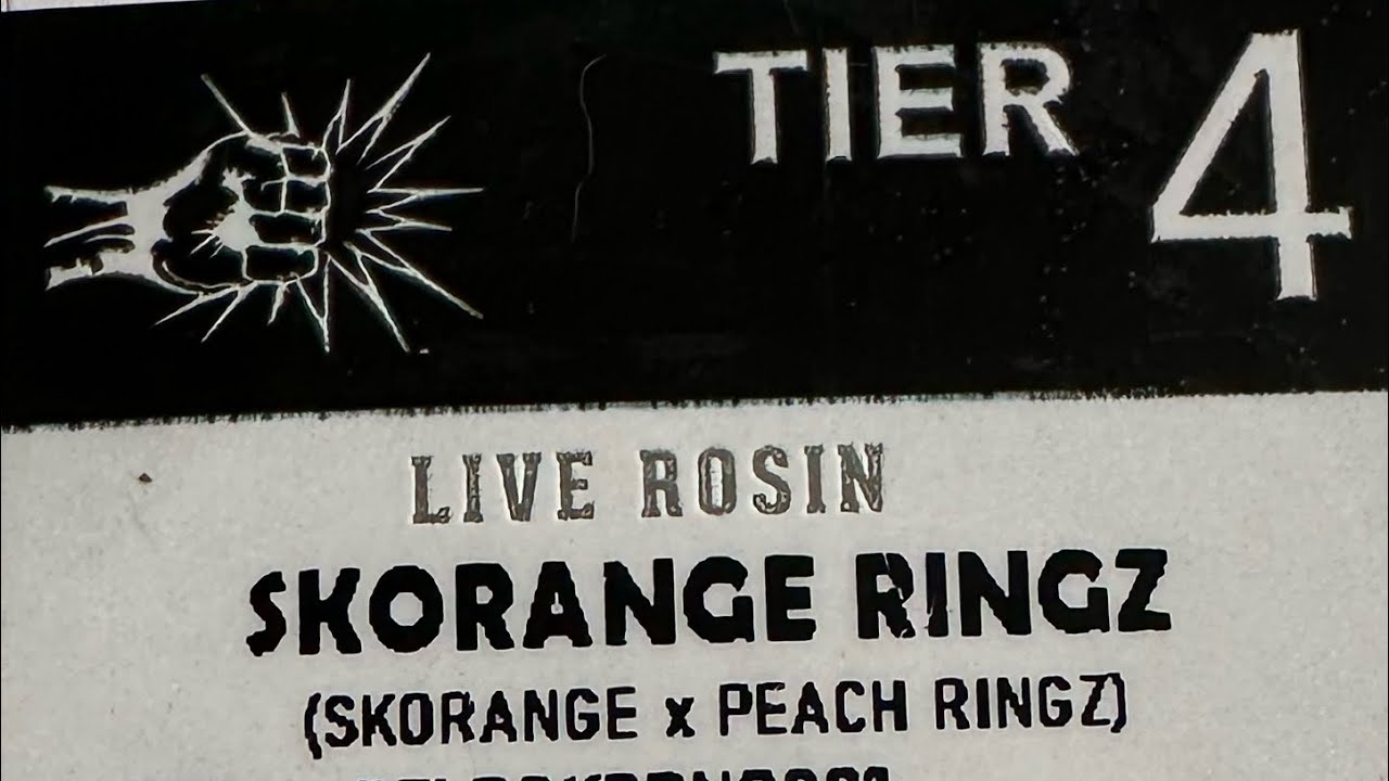 Punch - Skorange Ringz live rosin ~ Tier 4