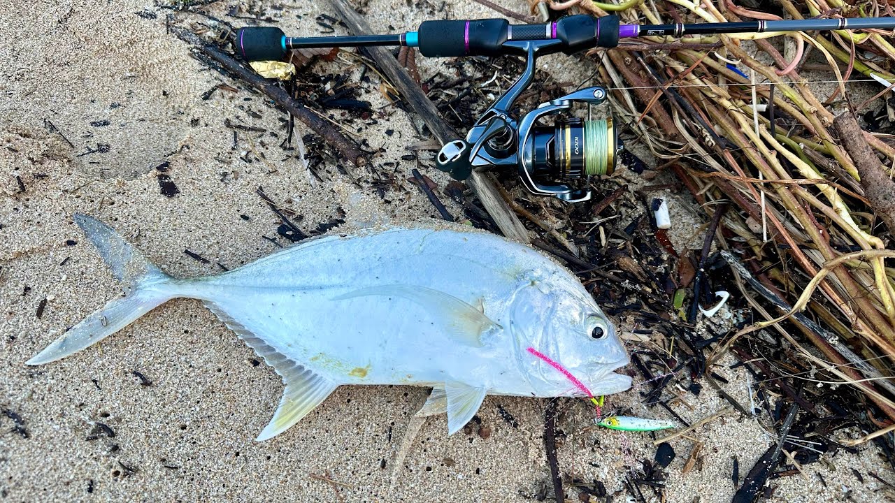MANCING DI PINGGIR PANTAI PAKAI UMPAN MICRO JIG 10 GRAM, SENSASI ULTRALIGHT CASTING