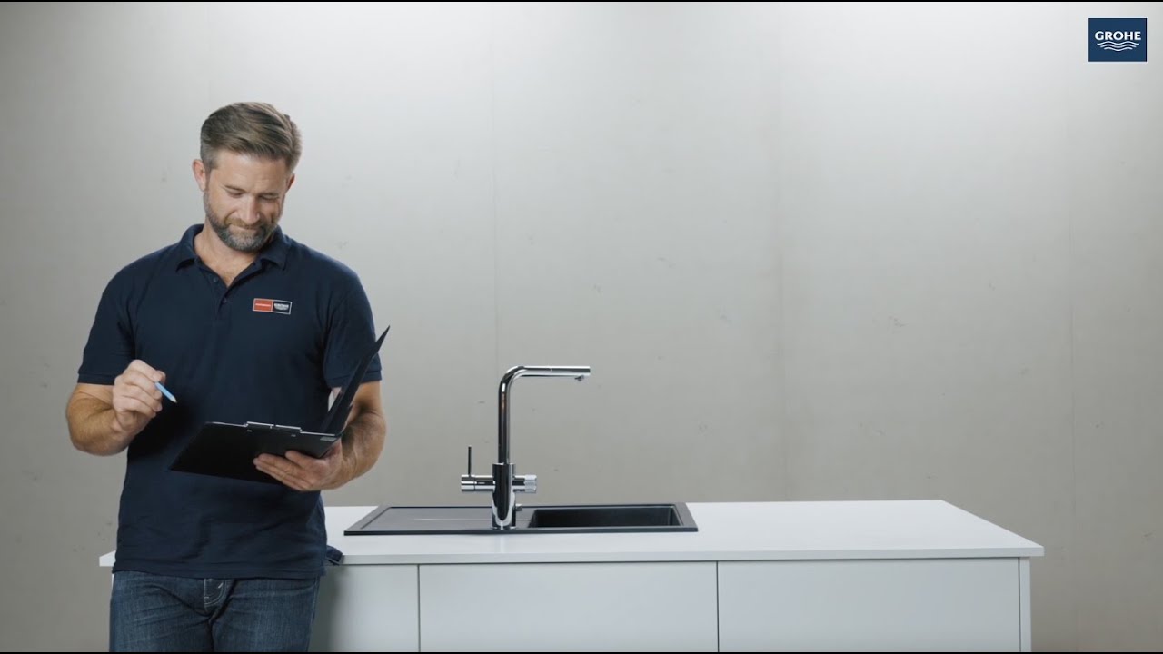 Come installare GROHE Blue Pure con doccetta estraibile