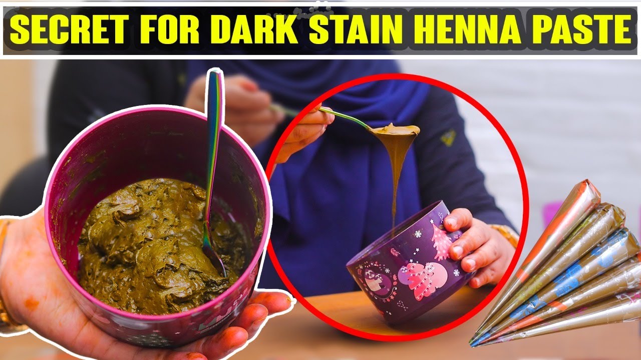 How to Make Natural Henna Paste & Cone at home? | DIY Mehndi Cone | Henna paste Mixing Tips | Tamil