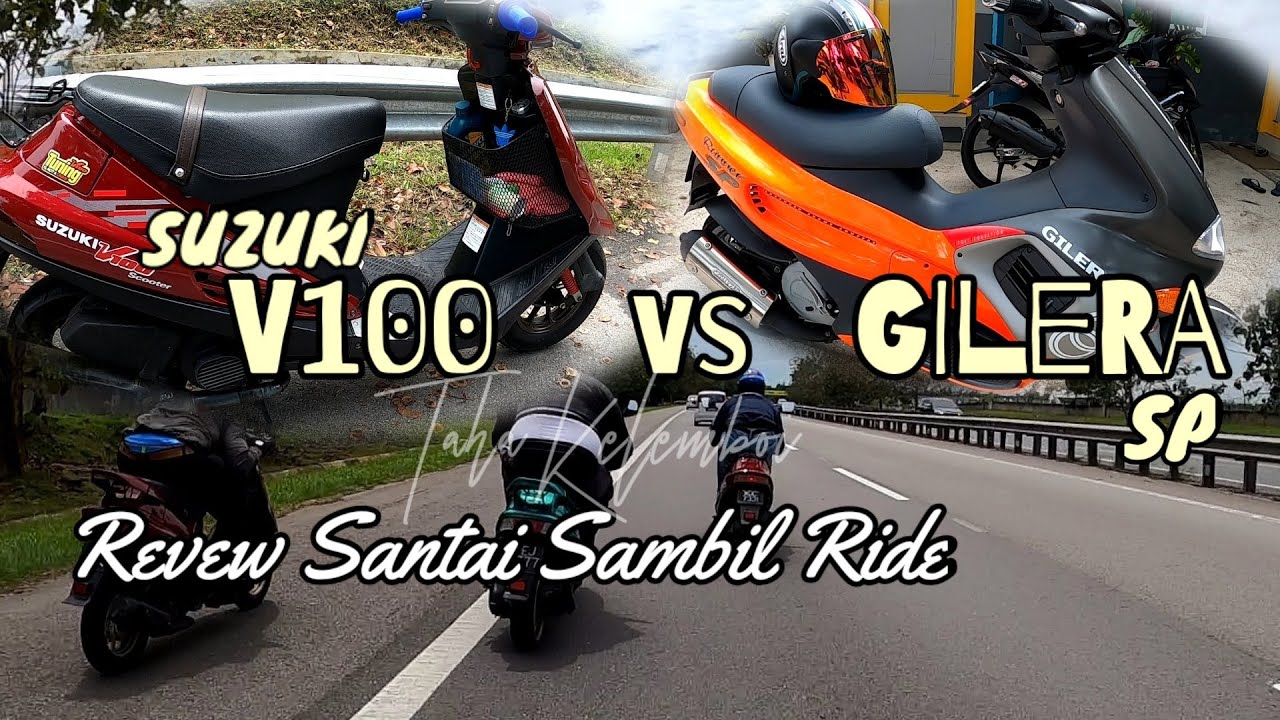 SUZUKI V100 REVEW SANTAI SAMBIL RIDE PI SCOOTER ATTACK