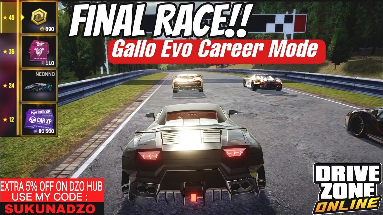 FINAL RACE | DriveZoneOnline Completing Gallo Evo Career Mode Claiming All Rewards 