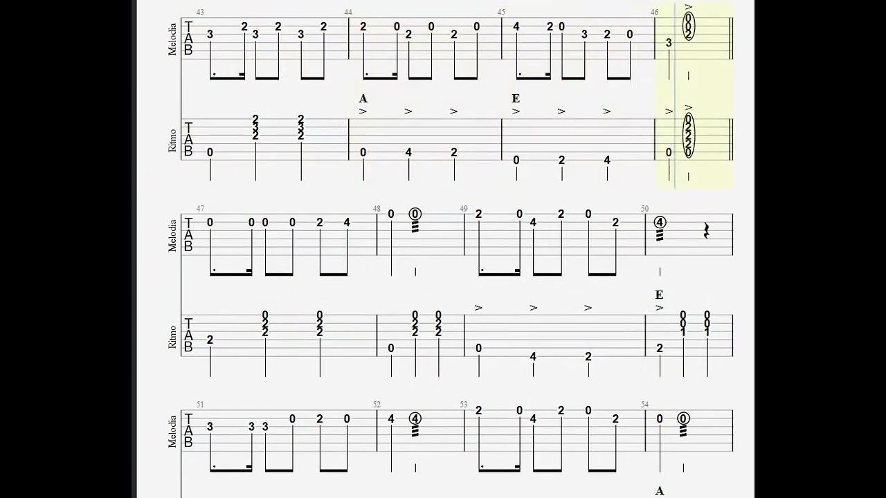 La Ina  (Mazurca - Tablatura  sonora)