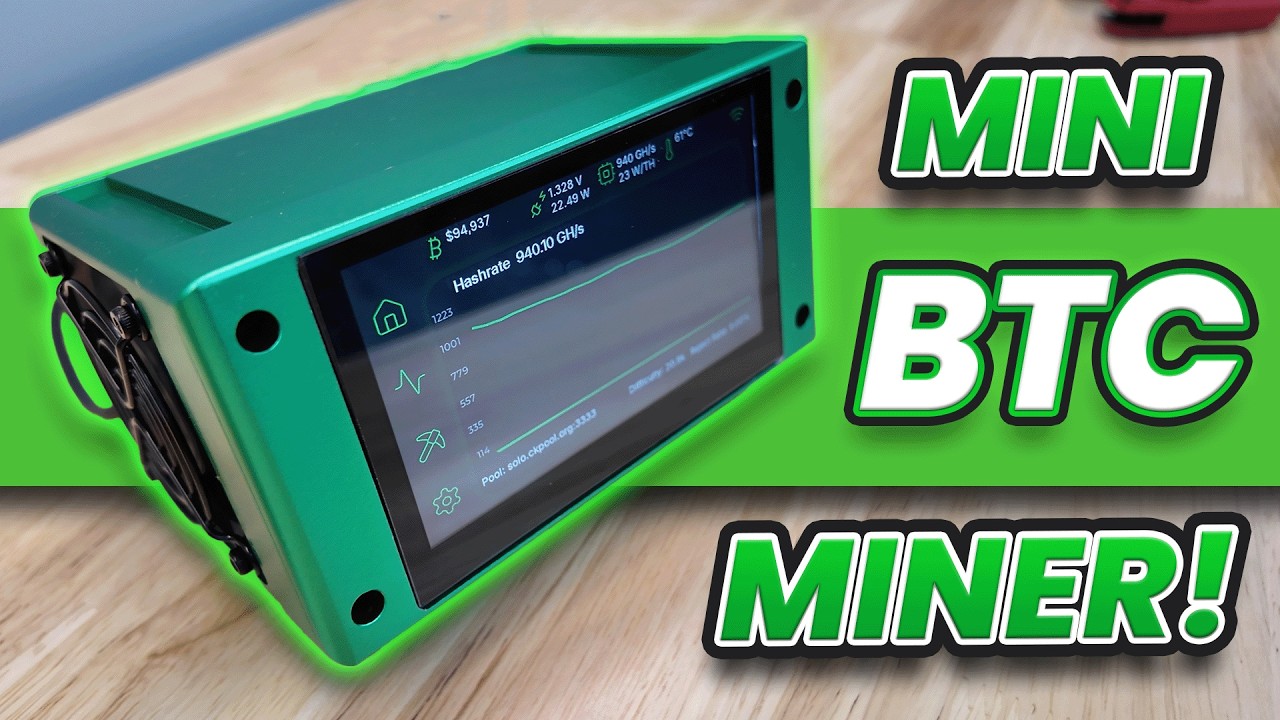 $349 Bitcoin WiFi Miner Touchscreen - BM1370 Bitaxe Touch Review