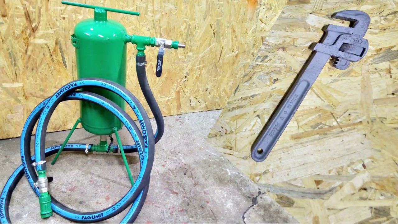 Сифонный пескоструйный аппарат от огнетушителя