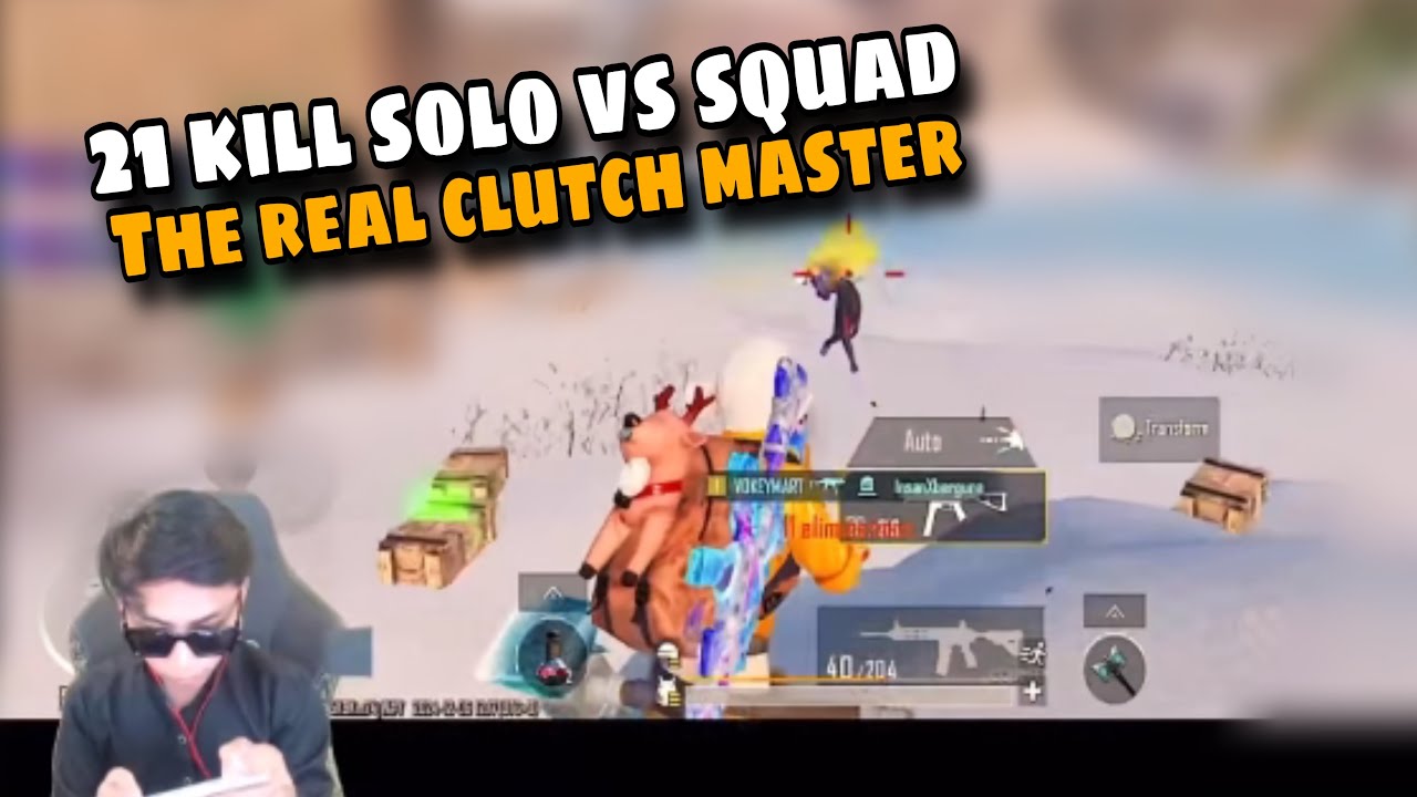 VOKEY THE REAL CLUTCH MASTER 21 KILL SOLO VS SQUAD