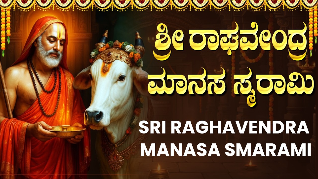 ರಾಘವೇಂದ್ರ ಮನಸಾಸ್ಮರಾಮಿ | Raghavendra Manasasmarami | Raghavendra Swamy Bhakti Geethegalu