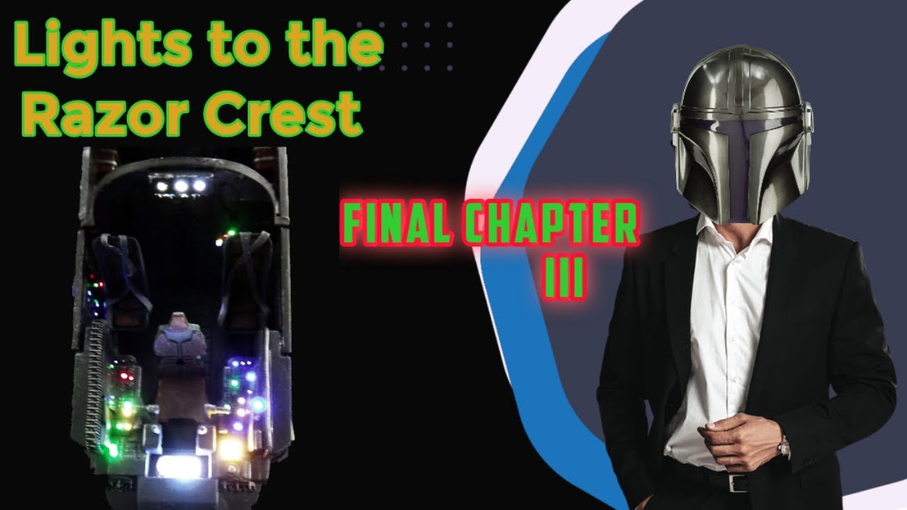 Lights to the Razor Crest, final Chapter  #razorcrest #mandalorian #revell