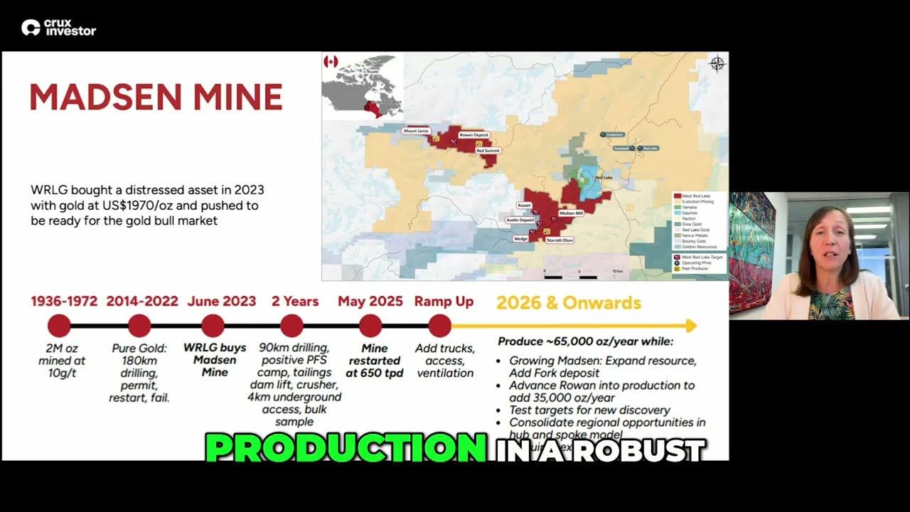Crux Investor - AKQA - From Purchase to Production at the Madsen Mine