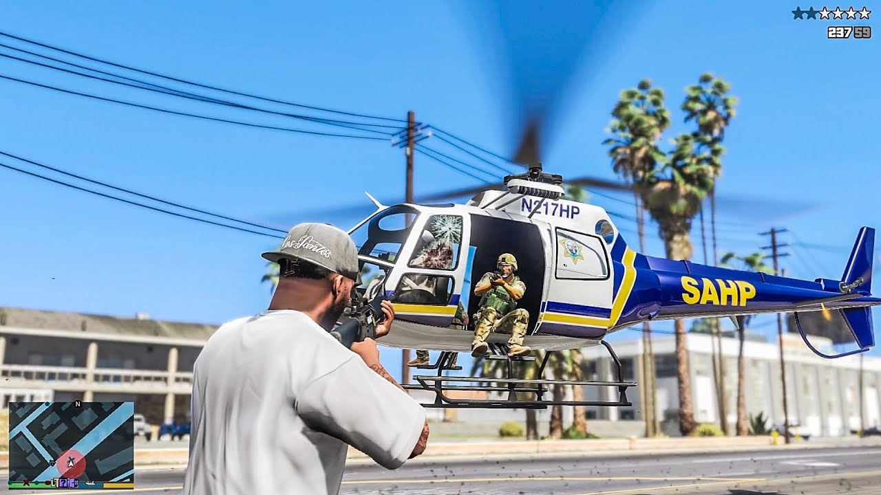 GTA 5 - Franklin's Paleto Bay Factory Rampage + Ten Star Escape [R.D.E 4.1.2]