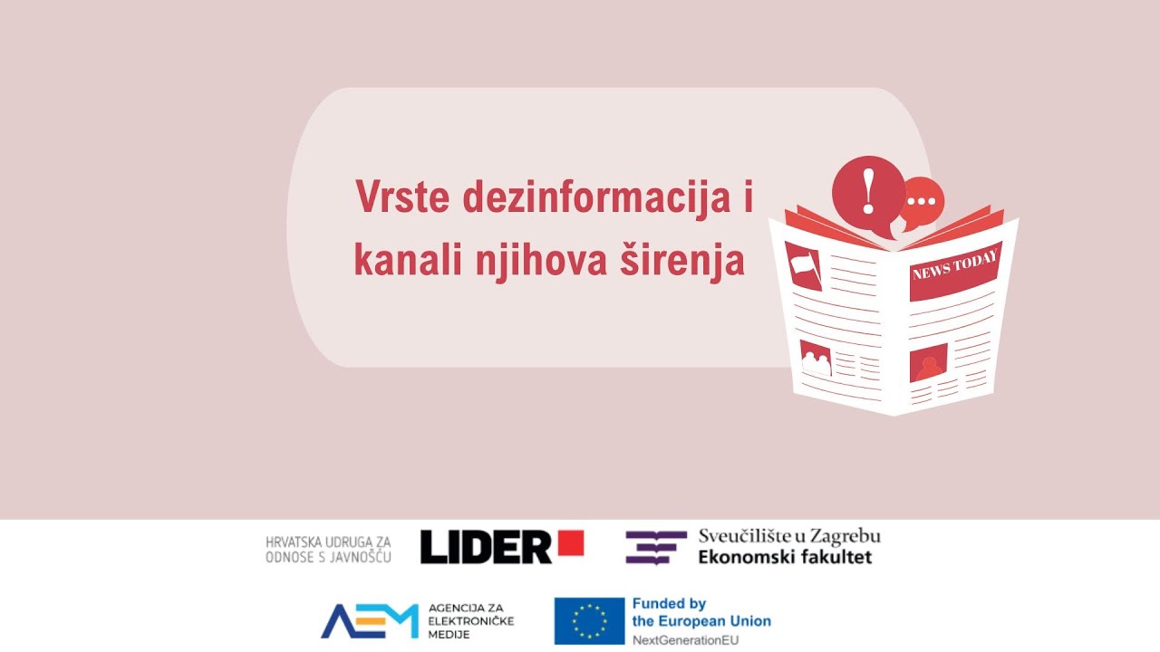 TOČNO -  Edukacija: Vrste dezinformacija i kanali njihova širenja, dr. sc. Tomislav Levak