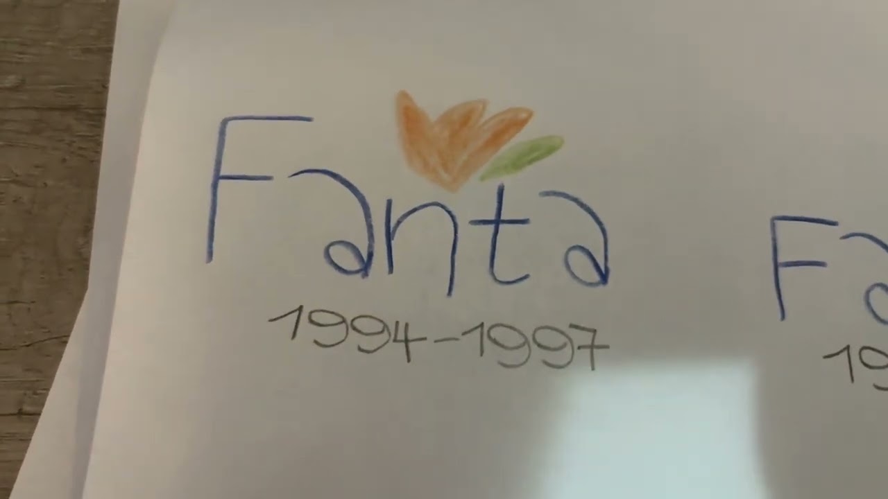 Historia De Logos De Fanta (EEUU E Internacional) 1940-2025 Con Dibujos