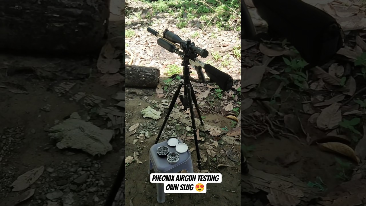 Pheonix receiver airgun testing my own slug 