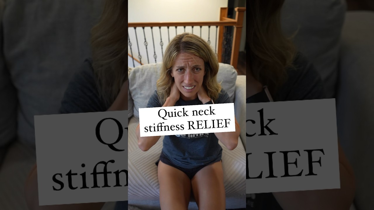 Relief for stiff neck- 3 SIMPLE exercises